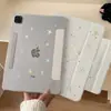 Funda Protectora para Tableta iPad Pro con Diseño de Estrella Colorida Estilo Coreano Mini Succión Lateral Separación de Aire 13 pulgadas Anti-Curvatura Décima Generación