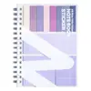Cuaderno de Hojas Sueltas con Notas Adhesivas Extensibles, Múltiples Combinaciones, Multiusos, Adhesivo, Estilo Popular, Alto Valor Estético para Estudiantes