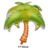 Decoração de Balão de Folha de Coco Tema de Praia do Havaí Balão de Abacaxi Coqueiro Novo Balão de Filme de Alumínio Flamingo