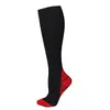Calcetines Elásticos de Gradiente Transfronterizos Calcetines de Presión Deportiva para Hombres y Mujeres Ciclismo Running Calcetines para Pantorrilla de Bicicleta Calcetines Largos de Compresión