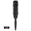 Peine de Tubo de Aluminio Negro con Cerdas de Jabalí, Peine Rodillo de Estilizado Cerámico Resistente a Altas Temperaturas, Peine Rodillo Texturizador para Fleco de Aire, Peine Rodillo Cilíndrico para Rizos