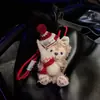[Estilo Navideño] Nuevo Peluche Año Nuevo Oso de Dibujos Animados Llavero de Coche Muñeco Creativo Adorno para Bolsa de Navidad