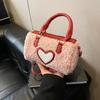 Bolso pequeño de piel de cordero súper popular de otoño e invierno para mujer 2024 Nuevo Bolso bandolera combinable Bolso Boston portátil