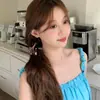 Pin de Clip de Estrella de Mar con Lazo de Diamante Colorido Estilo Coreano, Pinza de Tiburón de Alta Gama, Pinza para el Pelo Semi-Recogido en la Parte Posterior de la Cabeza, Accesorio para el Cabello