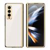 Aplicable a carcasa para teléfono móvil Samsung fol4 pantalla plegable vidrio galvanizado pintado moda hombres y mujeres marca de moda cubierta protectora todo incluido
