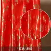 Nueva Tela Estampada en Dorado, Tela Roja con Diseños de Dragón y Fénix, Tela de Seda para Manteles, Caminos de Mesa, Capas, Tela Roja para Envolver, y Bolsas para Dulces de Boda