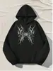 Moletom Solto com Capuz Feminino Outono Inverno Novo Cor Sólida Com Pelúcia Por Dentro Pulôver com Capuz Tendência Casual Versátil Jaqueta