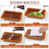 Molde Popular Transfronterizo de Chocolate de Silicona de Grado Alimenticio DIY Hecho a Mano Molde Rectangular para Chocolate tipo Sándwich