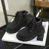Botas de Moda Infantiles Estilo Martin 2025 Verano Nuevo Estilo Temperamento de Niña Botines Cortos de Piel Calzado de Botas Pequeñas de Piel Casual para Niños