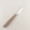 Talheres de Aço Inoxidável com Cabos de Madeira de Faia, Colheres, Garfos, Hashis, Garfos de Frutas Espessos, Colheres de Mistura, Garfos de Bolo, Colheres de Refeição