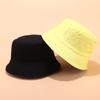 Sombrero de pescador de doble cara para hombre, estilo coreano, sencillo, informal, combinable, para lavabo, para mujer, de color liso, con tablero ligero, parasol, sombrero moderno para pareja.