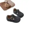 Zapatos Birkenstock de Fieltro Ins Retro 2026 Invierno Nuevos Mocasines Estilo Coreano para Niñas Zapatos Cálidos de Algodón para Niños