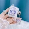 Aplicável à capa protetora para AirPods fonte criativa pro3 capa para fone de ouvido Bluetooth sem fio capa macia de TPU transparente resistente a quedas