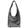 Bolsas de Mão da Moda Europeia e Americana para Mulheres 2025 Nova Bolsa Saco Casual Elegante Tendência Bolinhas Tachas Bolsa de Ombro