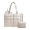 Bolso de mano Tote para mujer Bolso de trabajo acolchado Bolso para portátil Bolso de mano acolchado para viaje