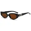 Gafas de Sol GM Retro Negras de Marco Pequeño Ojo de Gato 2026 para Mujer Cara Redonda Adelgazantes Protección UV de Alta Gama