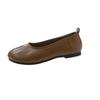 Zapatos de Piso Individuales para Mujer, Nuevo Estilo de Verano, Zapatos de Leche Retro de Suela Blanda, Feos y Lindos, Cómodos, Elegantes y Versátiles, Zapatos sin Cordones