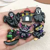 Novos Acessórios de Resina Abóbora de Halloween Crânio Festival Fantasma Enfeites DIY Pequenos Pingentes Pingentes Decorativos