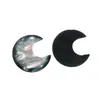 Nuevos Accesorios Versátiles de Resina de Imitación de Concha Natural, Parche de Luna, Materiales para Pendientes DIY al por Mayor