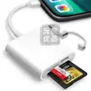 Para Apple Android iPhone Lector de Tarjetas Doble Uso tf/sd Almacenamiento Convertidor de Cámara otg Convertidor Externo