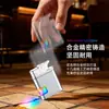 Encendedor de cámara de gas transparente de colores, famoso en internet, encendedor de metal a prueba de viento, encendedor de gas recargable, venta directa del fabricante