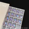Shine Shi Jia 8MM Diamante Nu Hua Zi Joia Cristal Manicure Hua Zi Furo da Orelha Unha da Orelha Brincos Hua Zi Personalizados