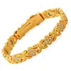 Pulsera Magnética Popular Redonda de Diamantes Completos Transfronteriza Moda Europea y Americana Cierre de una Sola Fila Pulsera Magnética Antiestática para Mujer en Stock