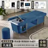 Venta al por mayor de exportación transfronteriza, Cama de champú eléctrica elevable, Terapia para la cabeza, Terapia para los pies, Sofá con baño de pies, Cama integrada, Cama de masaje para pies