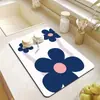 Alfombrilla Simple para Desagüe de Cocina, Alfombrilla Absorbente para Barra de Cocina, Alfombrilla de Mesa, Posavasos Aislante Antiescaldado, Alfombrilla para Secar Platos, Control de Agua