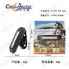 Luz trasera de carga USB para bicicleta de venta caliente transfronteriza luz de advertencia COB de ráfaga de luz variable roja y azul luz trasera de freno de liberación rápida