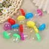 Cáscara de Gashapon Plana de 32 mm de Una Pulgada, Cáscara Hemisférica Vacía de Gashapon, Cáscara de Bola de Gashapon de Plástico PP Completamente Nueva, Transparente