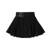 Conjunto de Vestuario para Actuación de Danza Jazz para Niñas Top Tubo Negro Falda de Doble Botón Set de Cadena de Estrellas Modelo de Jazz Ropa de Actuación Verano