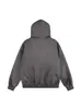 Jaqueta Patchwork Estilo Americano Solta com Gola de Pelo para Homens e Mulheres, Nova Coleção Primavera 2026 High-End Nicho Casual Moletom
