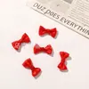 2cm Tela Fresca Dopamina Mini Lazo Pequeño Corbata de Moño DIY Accesorio para el Cabello Pinza para el Cabello Zapato Calcetín Funda de Teléfono Accesorio