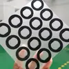 Gaxeta de Silicone Autoadesiva Preta Vedação à Prova d'Água Gaxeta de Silicone Almofada de Silicone Antiderrapante Almofada de Pé Redonda de 3mm