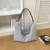 Bolso de mano de rayas para mujer, nuevo y moderno bolso tote casual de otoño 2026 para la escuela y el trabajo, bolso de hombro de gran capacidad