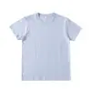 Camiseta masculina de algodão de Xinjiang 270g Camiseta masculina pesada manga curta solta gola redonda japonesa cor sólida camiseta algodão masculino