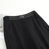 Pantalones Rectos para Mujer Invierno Gruesos Casuales Negros Otoño e Invierno Cintura Alta Adelgazantes Tubo de Humo Pantalones para Niños