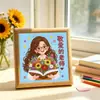 Pintura de perlas Regalo del Día del Maestro Decoración de mesa DIY estudiante hecho a mano Pintura de diamantes para hacer y regalar a los maestros