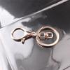 Venta al por mayor de fábrica, llavero, anillo, cadena, colgante de metal, accesorios, cierre de langosta, conjunto de tres piezas, accesorios de joyería DIY que conservan el color