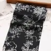 Padrão Retrô Azul e Branco Porcelana Cetim Faixa de Cabelo Material DIY Tecido Pano Cinto Acessórios de Cabelo Feitos à Mão Acessórios de Adorno de Cabeça
