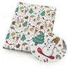 Tela de Algodón Estampada de Árbol de Navidad para Manualidades, Ropa de Muñecas para Mascotas, Bolsas, Manteles,1Yc48008