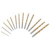 Juego de Brocas de Torcedura Recubiertas de Titanio de 13 Piezas, Taladro Manual, Herramienta Perforadora, Broca para Carpintería