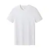 Camisetas para Homens e Mulheres, 80 Unidades de Algodão de Fibra Longa, Camisetas Lisas de Verão de Alta Qualidade com Gola Redonda, Tops Casuais e Versáteis de Manga Curta