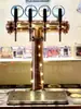 Máquina de Cerveza de Barril en Forma de T de Acero Inoxidable con Luz LED y Grifo, Torre de Cerveza Artesanal para Bares y Restaurantes