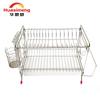 Hua Si Meng acero inoxidable doble capa escurridor de platos escurridor de tazones estante de cocina escurridor de platos multifuncional venta al por mayor