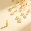 Nuevo Collar de Perlas de Plata de Ley S925 de Alta Gama, Colgante de Piedra Lunar y Estrella DIY para Mujer, Joyería con Colgante Individual Desmontable
