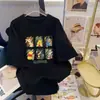 Camiseta de Manga Corta Estilo Coreano de Dibujos Animados Snoopy, Atuendo Unisex para Pareja, Top Versátil de Moda Elegante, Transpirable