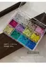 Decoraciones de arte de uñas de lentejuelas de onda coloridas de 12 rejillas transfronterizas en colores macarrón, decoraciones de uñas de purpurina redondas mini al por mayor