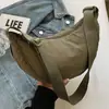 Bolsa Cruzada Casual de Otoño Nueva Transfronteriza Gran Capacidad para Viajes Diarios Simple Versátil Forma de Empanada Moda para Mujer